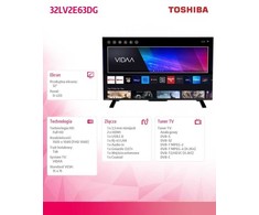 32 colių išmanusis televizorius Toshiba