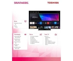 Toshiba 50 colių 4K HDR Ultra HD televizorius