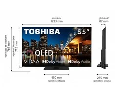Išmanusis televizorius Toshiba 55QV3463DG 4K Ultra HD 55" QLED