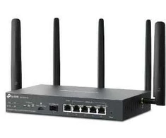 TP-Link Omada 4G+ Cat6 AX3000 Gigabit VPN Maršrutizatorius | ER706W-4G | 802.1q | 10/100/1000 Mbit/s | Mesh Support Yes | MU-MiMO Yes | Antenna type Detachable | 60 mėn.