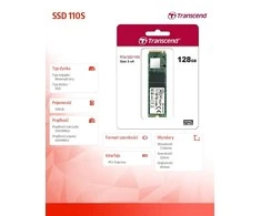TRANSCEND 128GB M.2 2280PCIe Gen3x4 3D TLC be DRAM