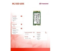 Transcend SSD 120GB, M.2 2242, SATA3, TLC, 560/500Mb/s