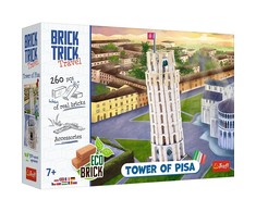 Trefl Konstruktorius „Pasviręs Pizos bokštas“ Brick Trick Travel, 39 cm