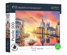 Trefl dėlionė 500 vnt. - Romantiškas saulėlydis Venecijoje, Italija