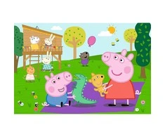 Trefl dėlionė 60 vnt. - Peppa Pig Pramogos su broliu
