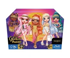 Trefl Dėlionė 70 vnt. - Rainbow High Glitter Dolls
