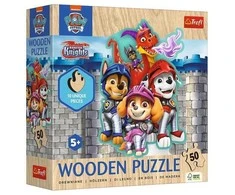 Trefl Medinė dėlionė 50 vnt. - Šunyčiai patruliai (PAW Patrol)