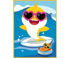 TREFL 43005 Dėlionė Baby MAXI 2x10 Happy Shark Day