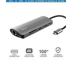 Trust Pasitikėkite Dalyx 7in1 USB-C kelių prievadų adapteriu (TR-23775)