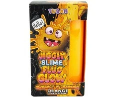 Tuban Jiggly Slime - Tamsoje švytintis gleivės - Oranžinis (430 g)