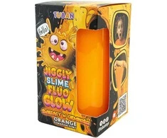 Tuban Jiggly Slime - Tamsoje švytintis gleivės - Oranžinis (430 g)