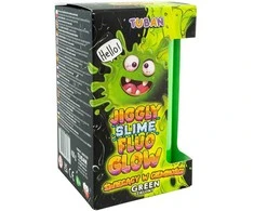 Tuban Jiggly Slime - Tamsoje švytintis gleivės - Žalios (430 g)