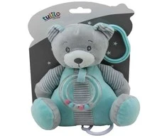 Tulilo Pozytywka Mėtų spalvos meškiuko muzikinė dėtutė 18 cm