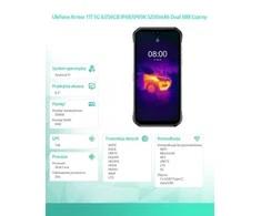 Išmanusis telefonas UleFone Armor 11T 5G 8/256GB Juodas (UF-A11T/BK)