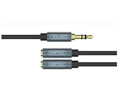 UNITEK Y-C956ABK Unitek Cable miniJack 3,5mm (M) - 2x 3,5mm (F) Y-C956ABK