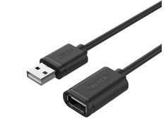 UNITEK Y-C428GBK Unitek USB plėtinio keitiklis USB2.0 AM-AF, 1,0m Y-C428GBK