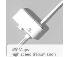 USAMS ADAPTER HUB 4XUSB 2.0 Baltas