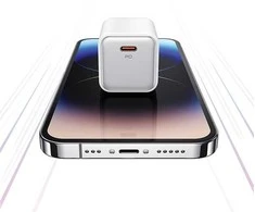 USAMS įkroviklis 1xUSB-C PD30W 3A (tik antgalis) PD3.0 greito įkrovimo baltos spalvos X-ron serijos CC186TC02