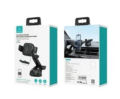 USAMS automobilinis telefono laikiklis juodos spalvos ZJ072ZJ01 (US-ZJ072)
