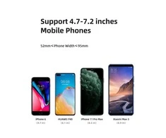 USAMS Automobilinis telefono laikiklis tvirtinamas ant panelės juodos spalvos ZJ063ZJ01 (US-ZJ063)