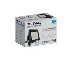 Samsung 10W LED prožektorius V-TAC, juodu korpusu, 6500K
