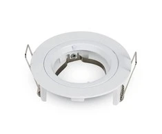 Pakabinamas šviestuvas GU10 lemputės rėmelis, V-TAC, apvalus, spalva:nikelio, Φ81 x 34 mm