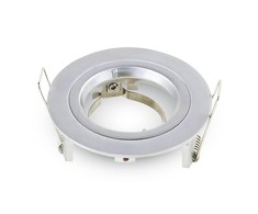 GU10 lemputės rėmelis V-TAC, apvalus, baltas, Φ95 x 32 mm
