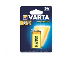 Varta Super Heavy Duty 9V 6F22 baterija, 1 vnt.
