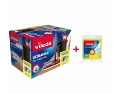 Vileda Ultramax Box su šluota, šluoste ir kibiru + šluostės 3 vnt.