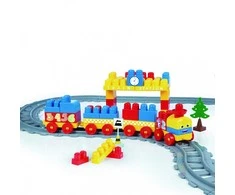 Wader Klocki Baby Blocks Railway 3,35 m 89 elementai