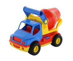 Wader Lean Toys „ConsTruck“ plastikinis sunkvežimių automobilių betono maišytuvas 9692