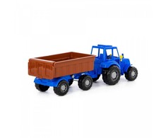 Polesie Polesie 84750 Altaj traktoriaus mėlyna su priekaba Nr.1 į tinklelį