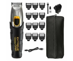 Barzdaskutė Barzdos kirpimo mašinėlė - WAHL Extreme Grip, 12 Ilgio Nustatymai, Juoda