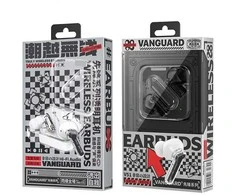 WEKOME V51 Vanguard serija – Bluetooth V5.1 TWS belaidės ausinės su įkrovimo dėklu (juodas)