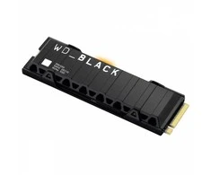 WD Juodas 1TB SN850X NVMe SSD itin greitas PCIe Gen4 x4 M.2 su vidiniu radiatoriumi, vienoje pakuotėje, maitinamas „SANDISK“