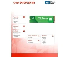 Western Digital Žalias WD ™ SN3000 NVMe™ SSD POWERED BY SANDISK 2 TB