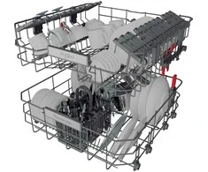 Whirlpool Montuojama indaplovė wip4t133pes