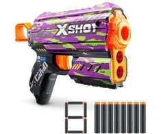 Zuru XShot Skins flux paleidimo priemonė (8 smiginiai) kryžmažiedis