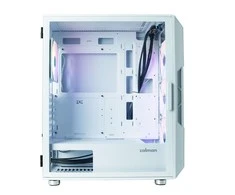 Zalman i3 neo atx mid tower rgb korpusas 4x ventiliatorius, baltas