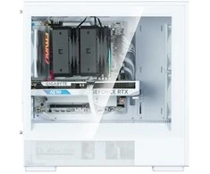 Zalman P10 Namu kompiuterio korpusas, mini bokštas, mATX, grūdintas stiklas - baltas, medinis