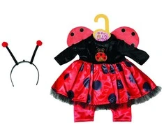 Zapf Mga Std BABY BORN Biedronka kostiumas 43cm + galvos juostelė 871492 /6