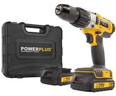 Smūginis gręžtuvas 20V 2xLi-Ion POWX00445 POWERPLUS X