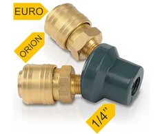 Trijų dalių jungtis EURO, ORION - 1/4 ";Powerplus