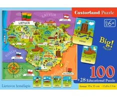 Dėlionė 0015 Castorland 100 Lietuva