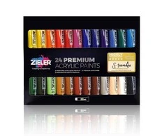 Akrilinių dažų rinkinys ZIELER 24x22ml