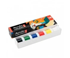 Akrilinių matinių dažų rinkinys ARTEO ColorCat 6x10ml ROSA