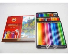 Akvareliniai pieštukai Mondeluz Koh-i-Noor 72 vnt + 3 teptukai, 2 drožtukai