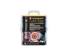 Chameleon markeriams papildomų spalvų rinkinys 5 vnt, top pasteliniai tonai