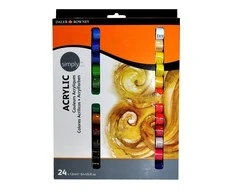 Daler Rowney Akrilinių dažų rinkinys Simply 24x12ml