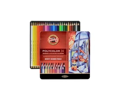 Michel Koh I noor Spalvoti kokybiški pieštukai Polycolor 24sp